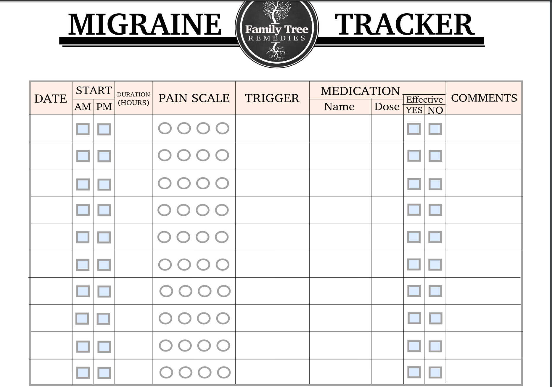 tracking-migraines-family-tree-remedies for Free Printable Monthly Headache Diary Tracking Migraines – Family Tree Remedies for Free Printable Monthly Headache Diary