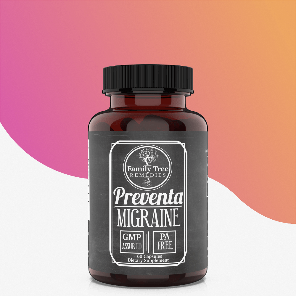 preventa migraine daily supplement for neurological health and relief of chronic migraines